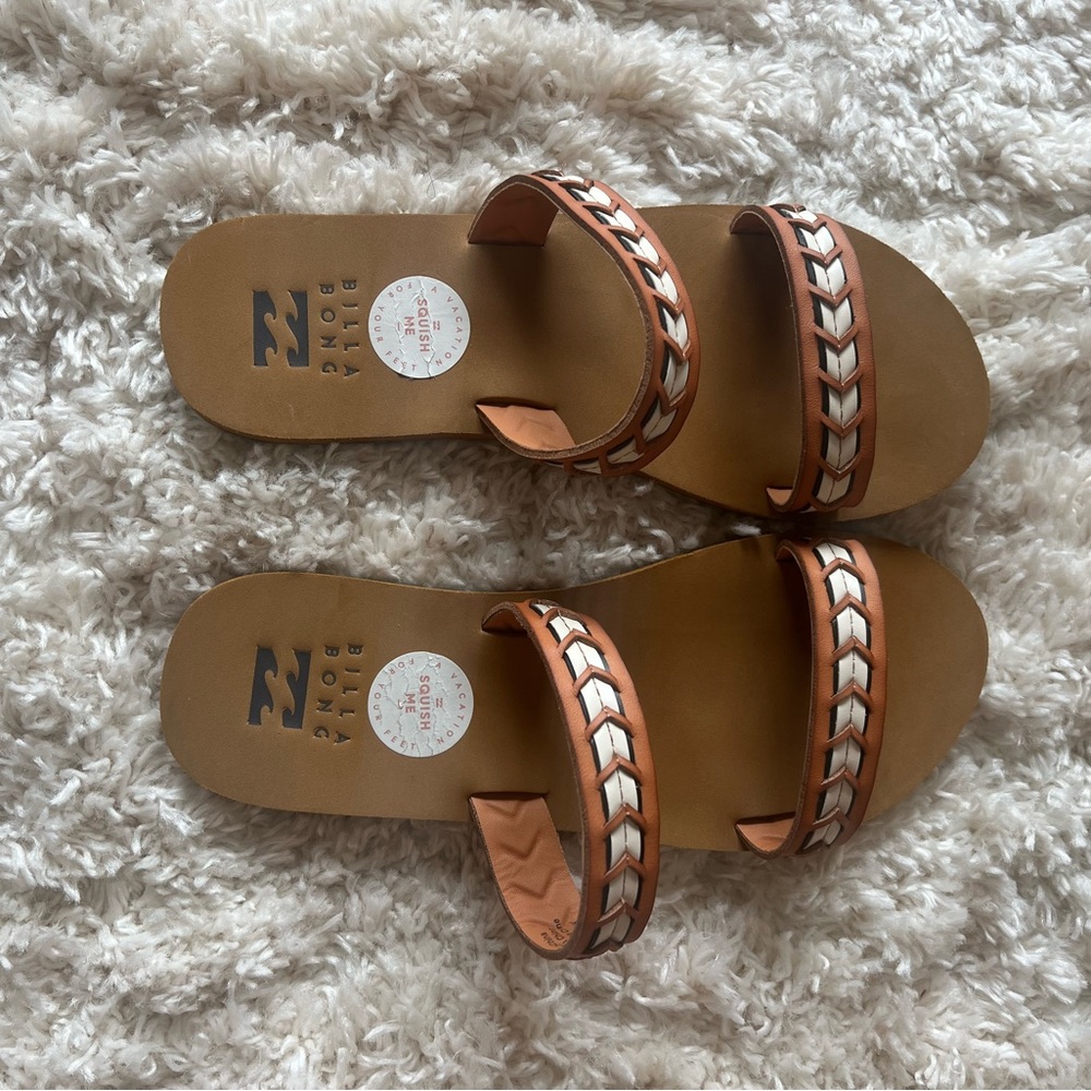 Billabong Slide Sandal with tribal print